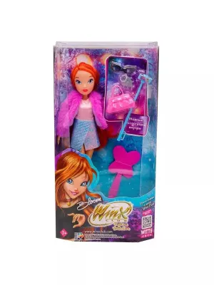 Шарнирная кукла Winx Club “Fashion“ Блум с крыльями и аксессуарами (6 шт.),  24 см,