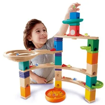 Деревянный конструктор лабиринт для детей "Кульминация" с шариком и переходами