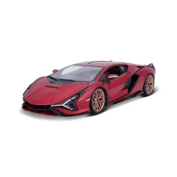 Машинка die-cast Lamborghini Sian FKP 37, 1:24, красная, открывающиеся двери